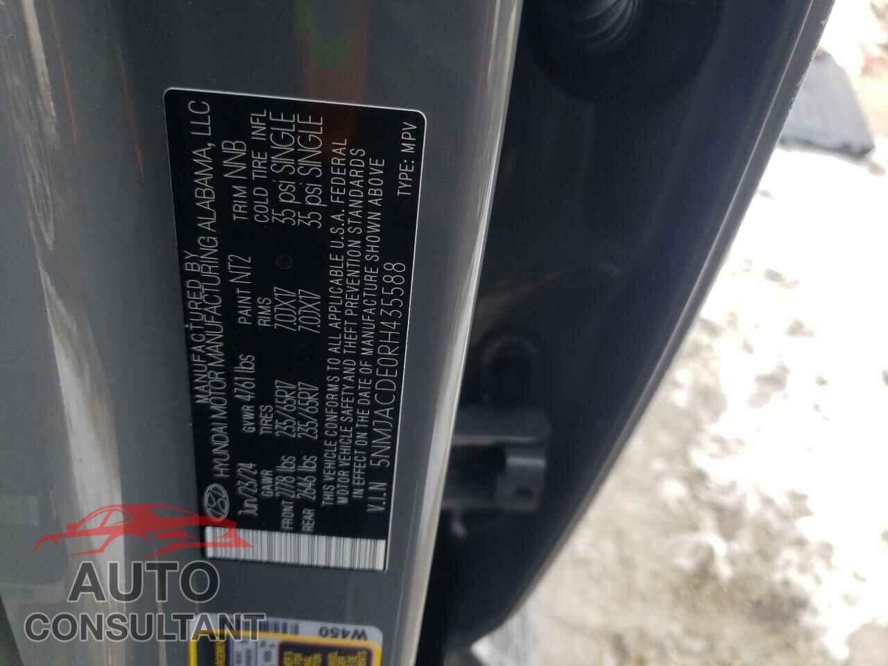 HYUNDAI TUCSON 2024 - 5NMJACDE0RH435588