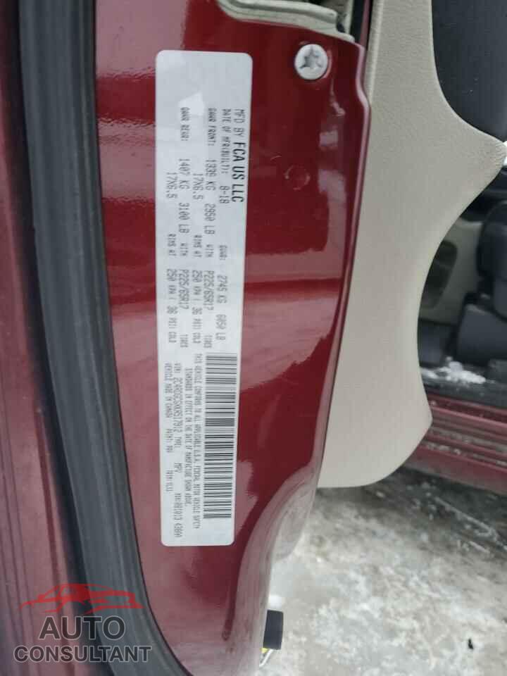 DODGE CARAVAN 2019 - 2C4RDGCGXKR517912