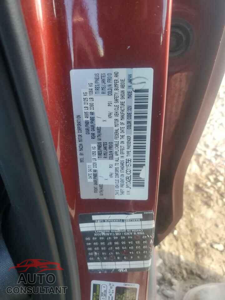 MAZDA 5 2012 - JM1CW2BLXC0115756