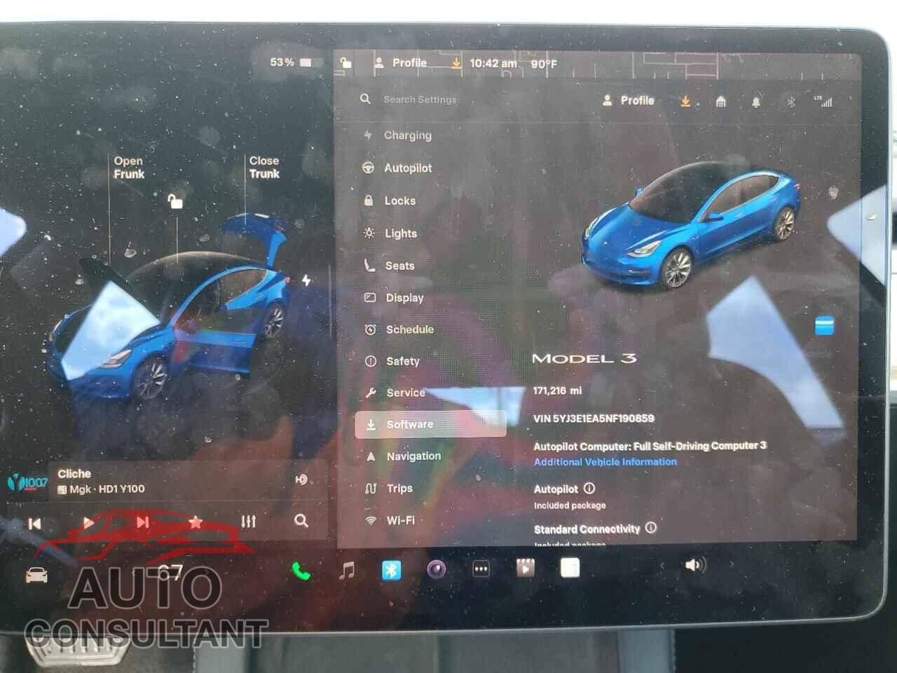 TESLA MODEL 3 2022 - 5YJ3E1EA5NF190859