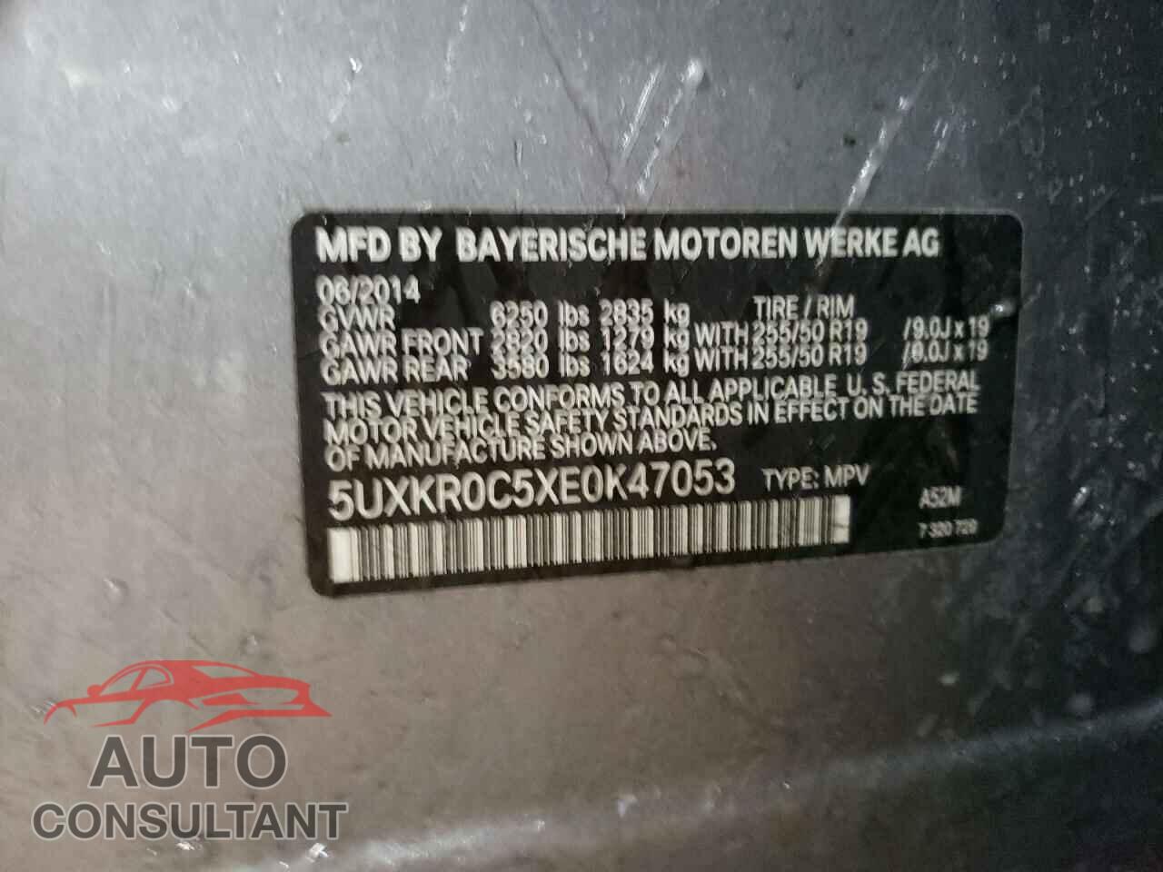 BMW X5 2014 - 5UXKR0C5XE0K47053