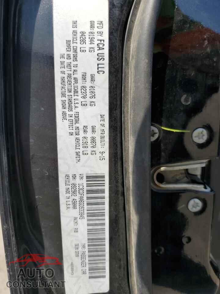 DODGE DART 2016 - 1C3CDFAA6GD533845