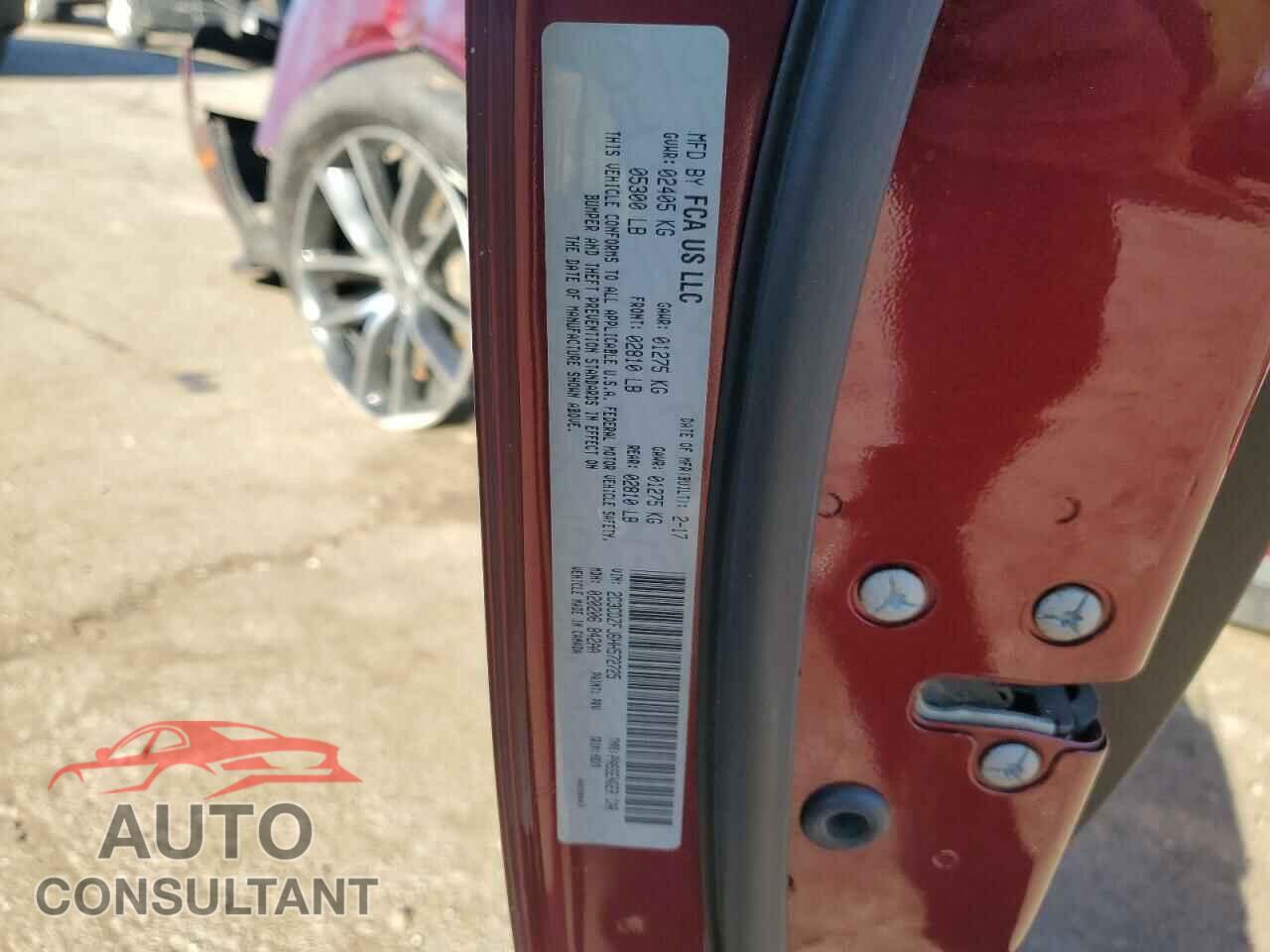 DODGE CHALLENGER 2017 - 2C3CDZFJ6HH572725