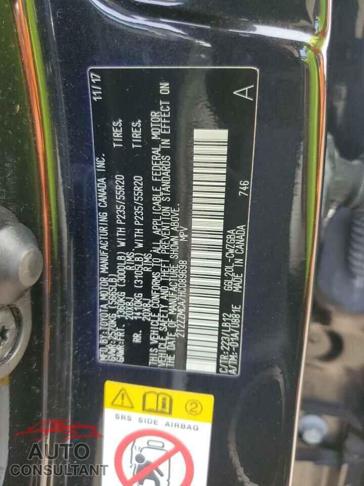 LEXUS RX350 2017 - 2T2ZZMCA7HC089698