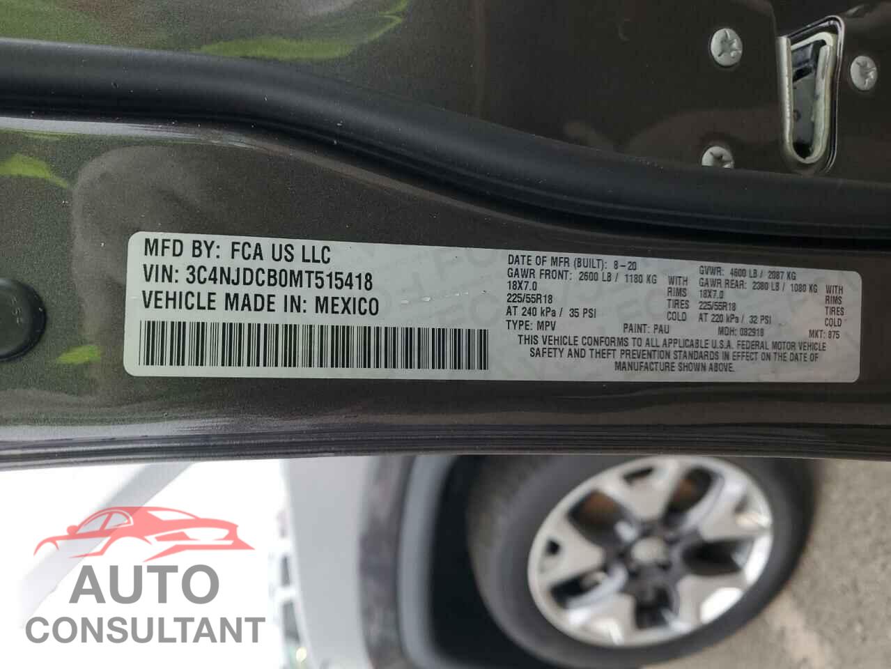 JEEP COMPASS 2021 - 3C4NJDCB0MT515418