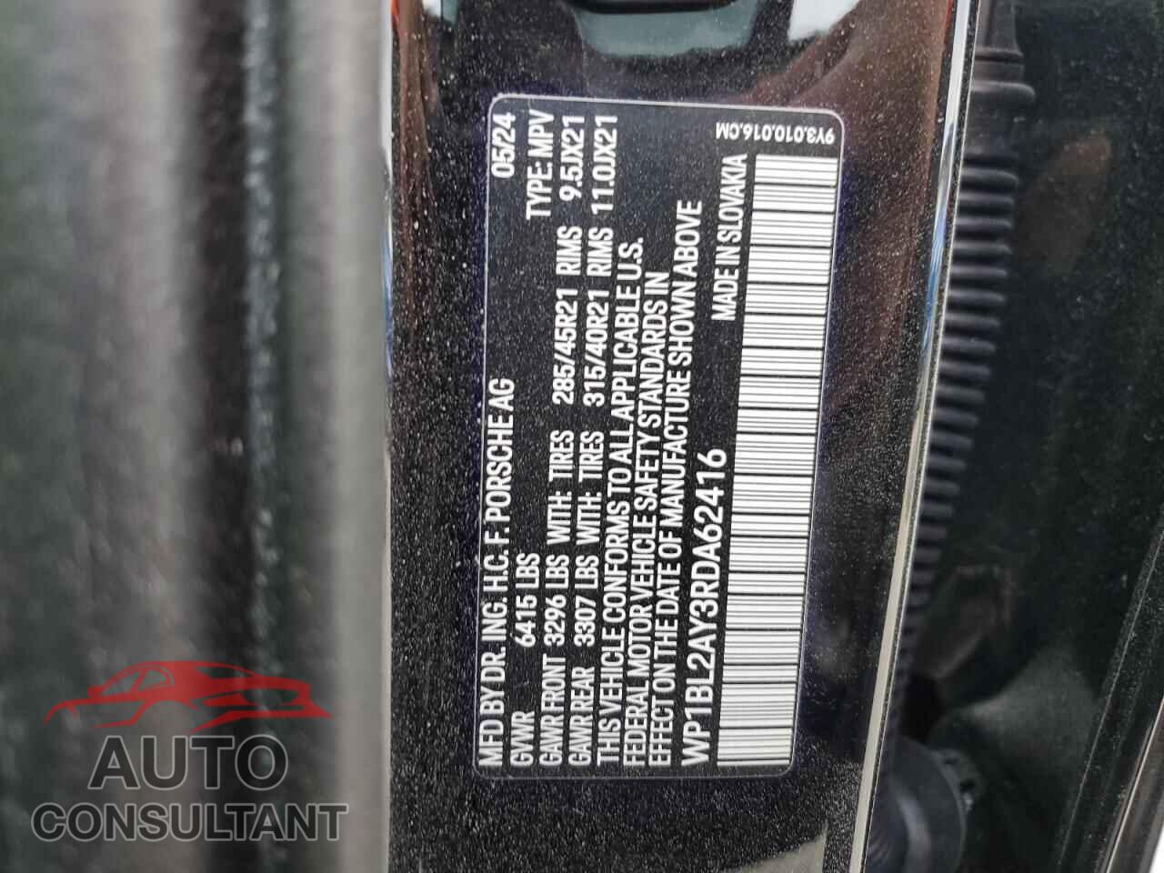 PORSCHE CAYENNE 2024 - WP1BL2AY3RDA62416