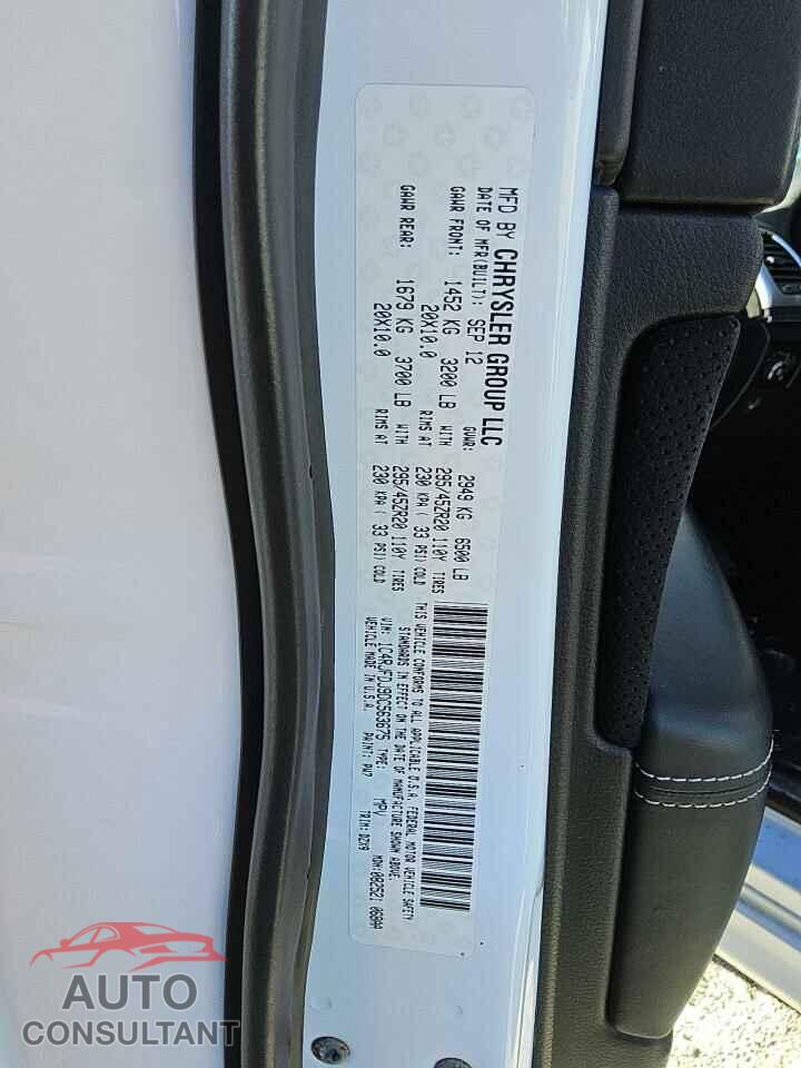 JEEP GRAND CHER 2013 - 1C4RJFDJ9DC563675