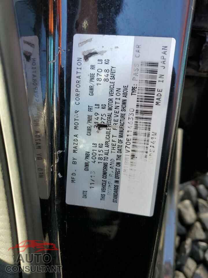 MAZDA 3 2014 - JM1BM1V70E1146330