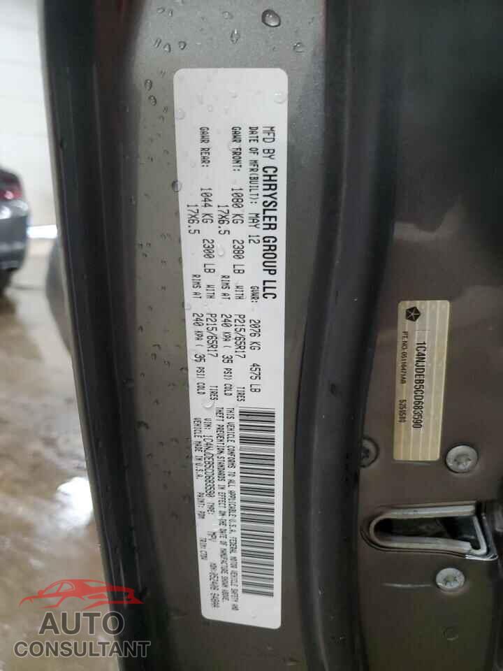 JEEP COMPASS 2012 - 1C4NJDEB5CD683590