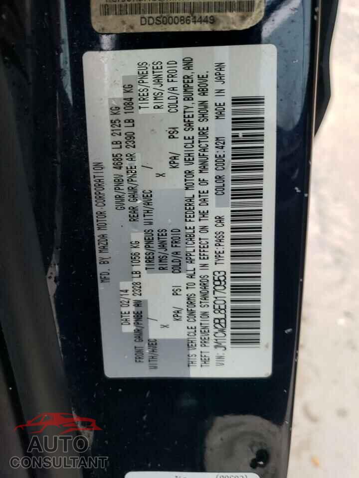 MAZDA 5 2014 - JM1CW2BL8E0170953