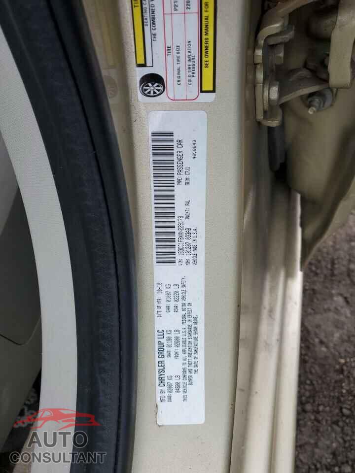 DODGE AVENGER 2010 - 1B3CC1FBXAN229178