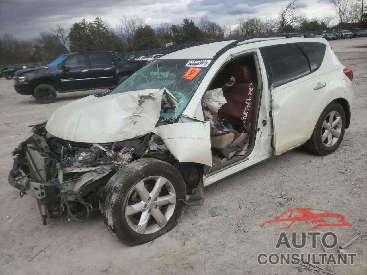 NISSAN MURANO 2009 - JN8AZ18U79W022695