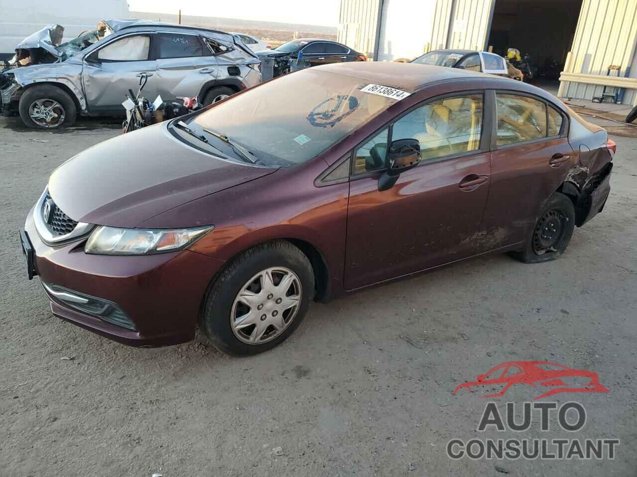 HONDA CIVIC 2013 - 19XFB2F5XDE246666