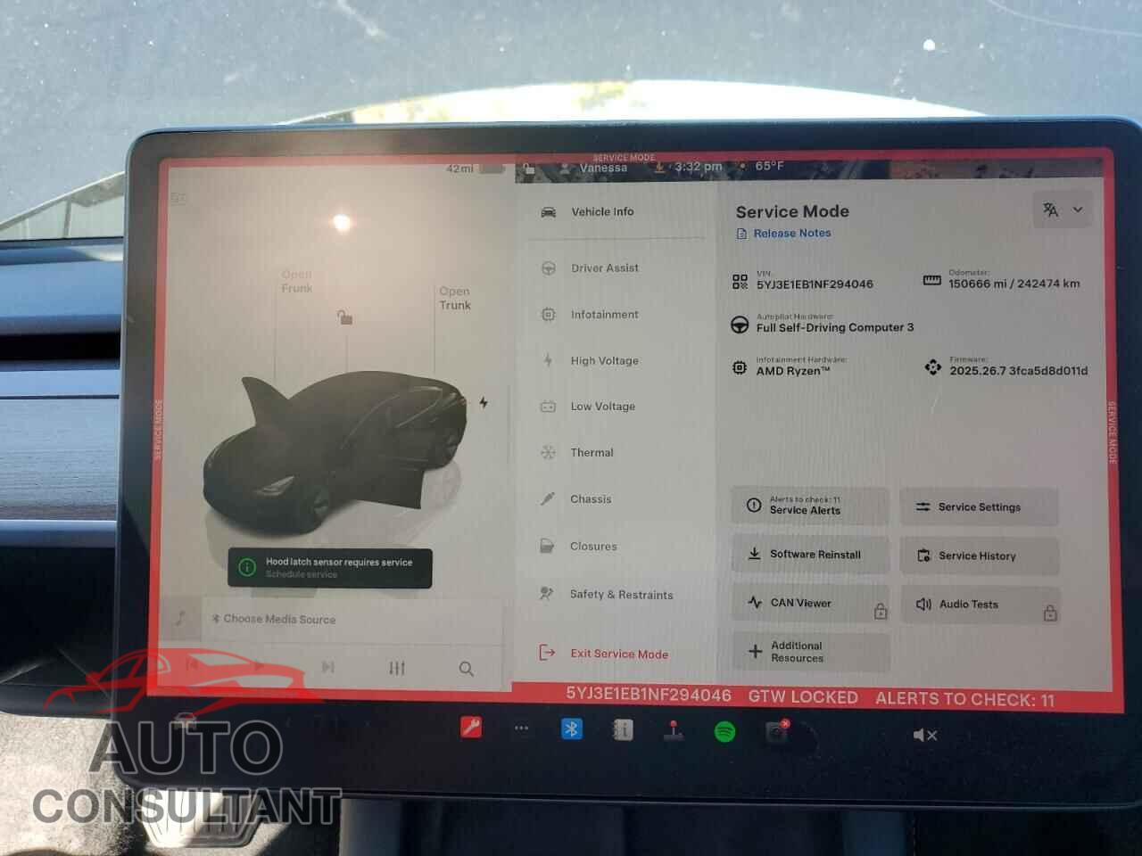 TESLA MODEL 3 2022 - 5YJ3E1EB1NF294046
