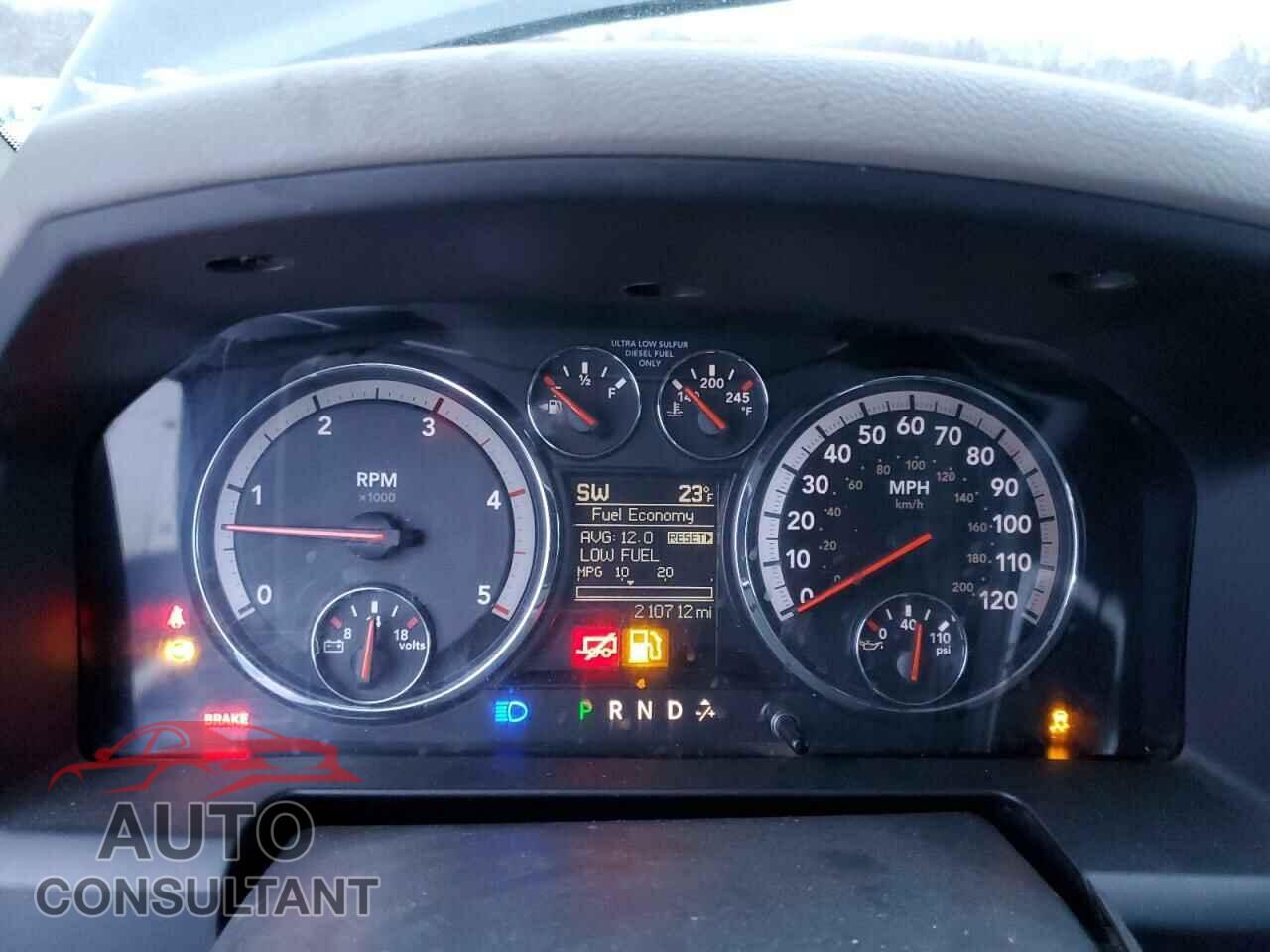 DODGE RAM 2500 2012 - 3C6UD5DL5CG303886