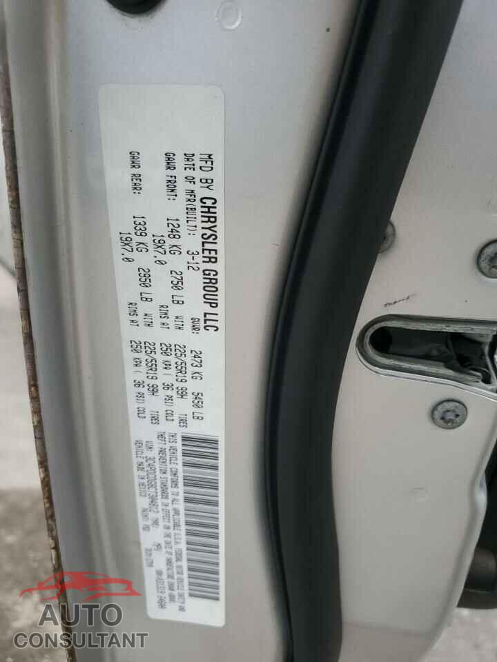 DODGE JOURNEY 2012 - 3C4PDCDG8CT304812