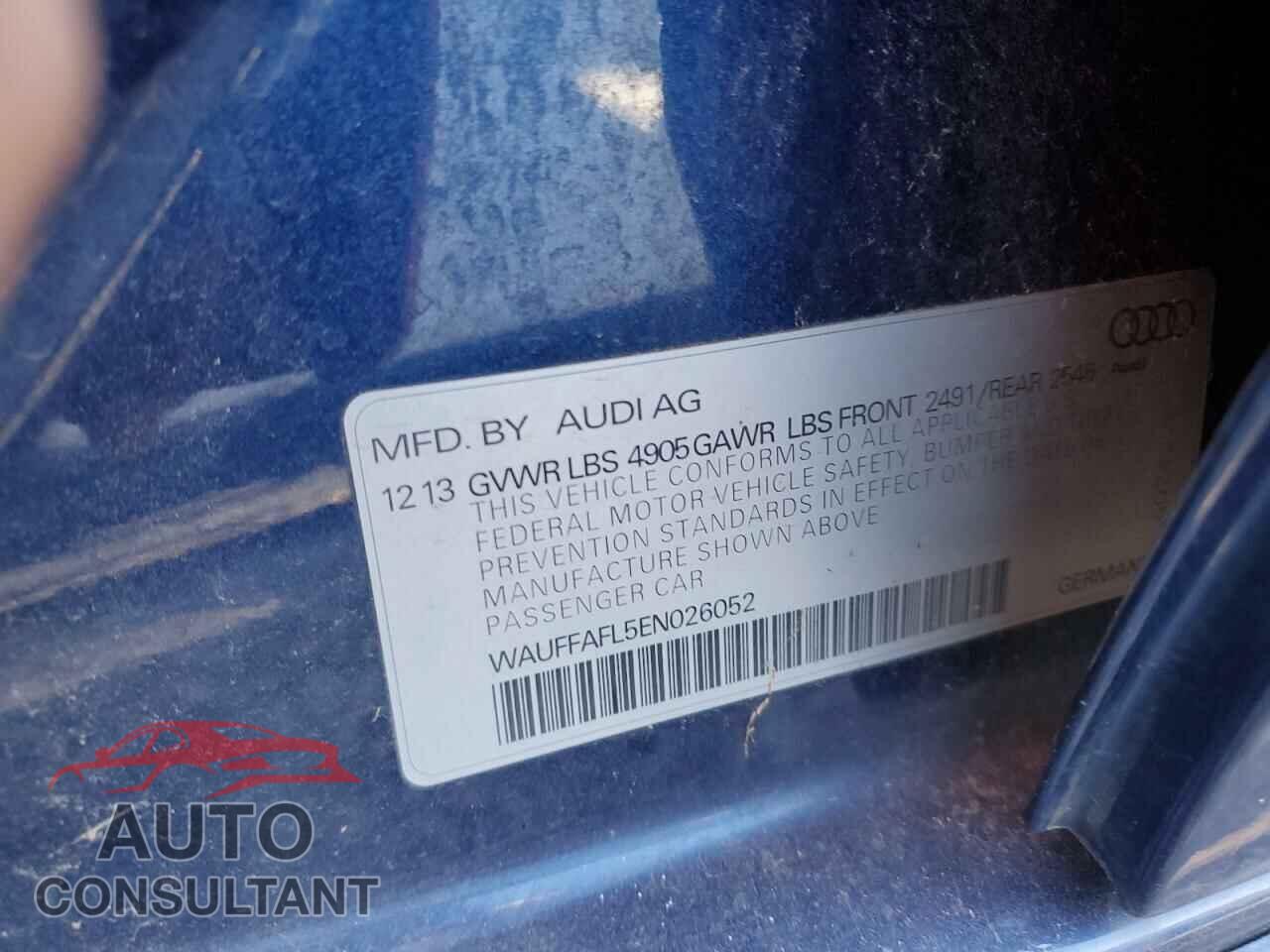 AUDI A4 2014 - WAUFFAFL5EN026052