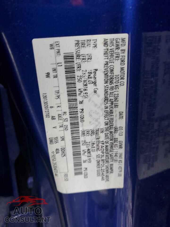 FORD FOCUS 2013 - 1FADP3L97DL254548