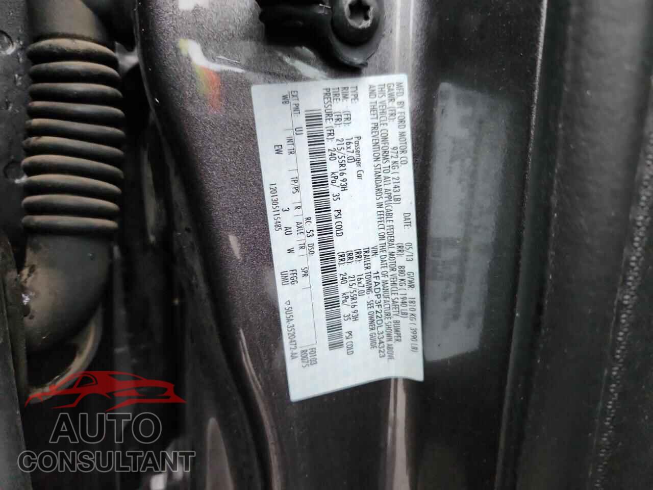 FORD FOCUS 2013 - 1FADP3F22DL334323