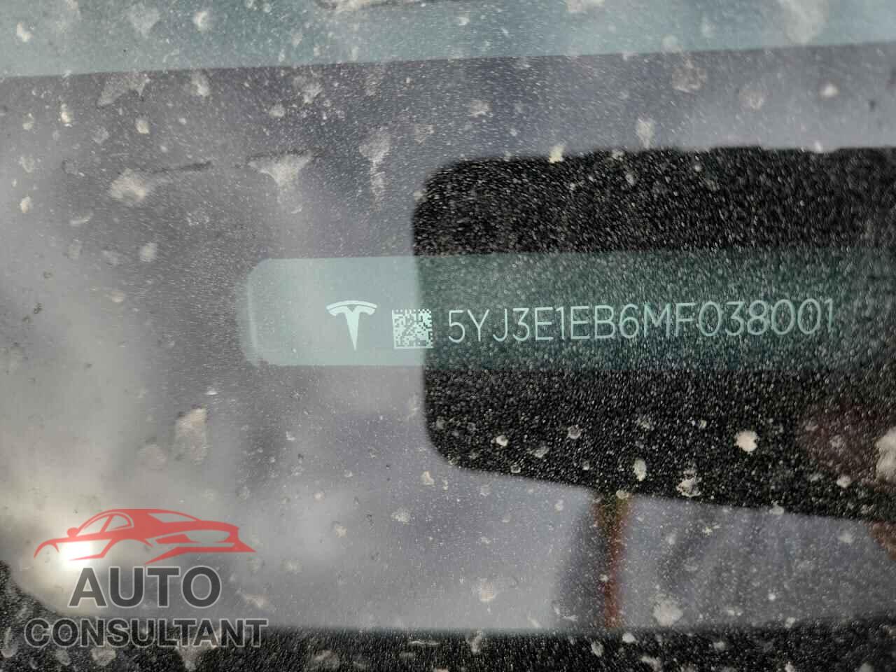 TESLA MODEL 3 2021 - 5YJ3E1EB6MF038001