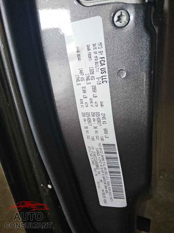 DODGE CARAVAN 2019 - 2C4RDGCG3KR688632