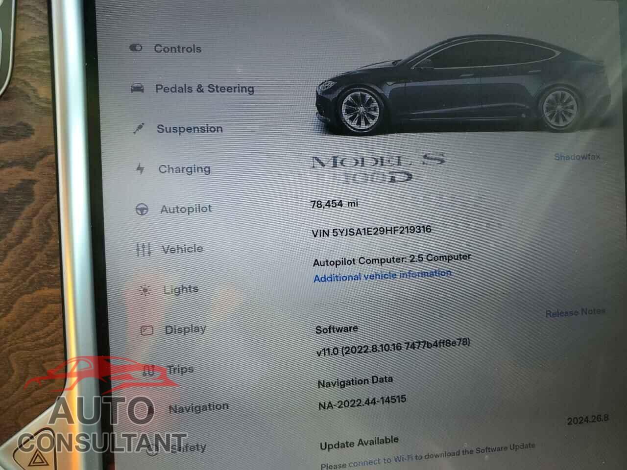 TESLA MODEL S 2017 - 5YJSA1E29HF219316