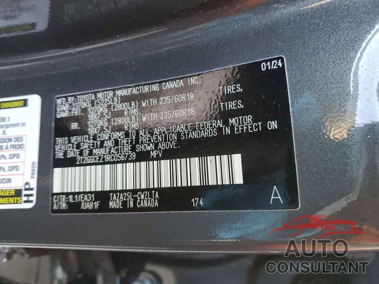 LEXUS NX 350 PRE 2024 - 2T2GGCEZ1RC056739