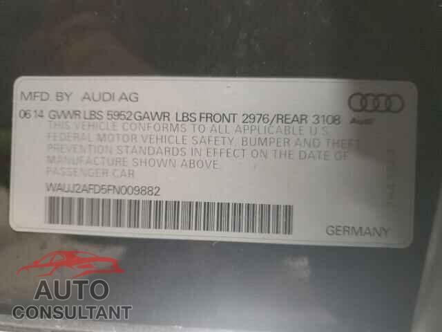 AUDI A8 2015 - WAUJ2AFD5FN009882