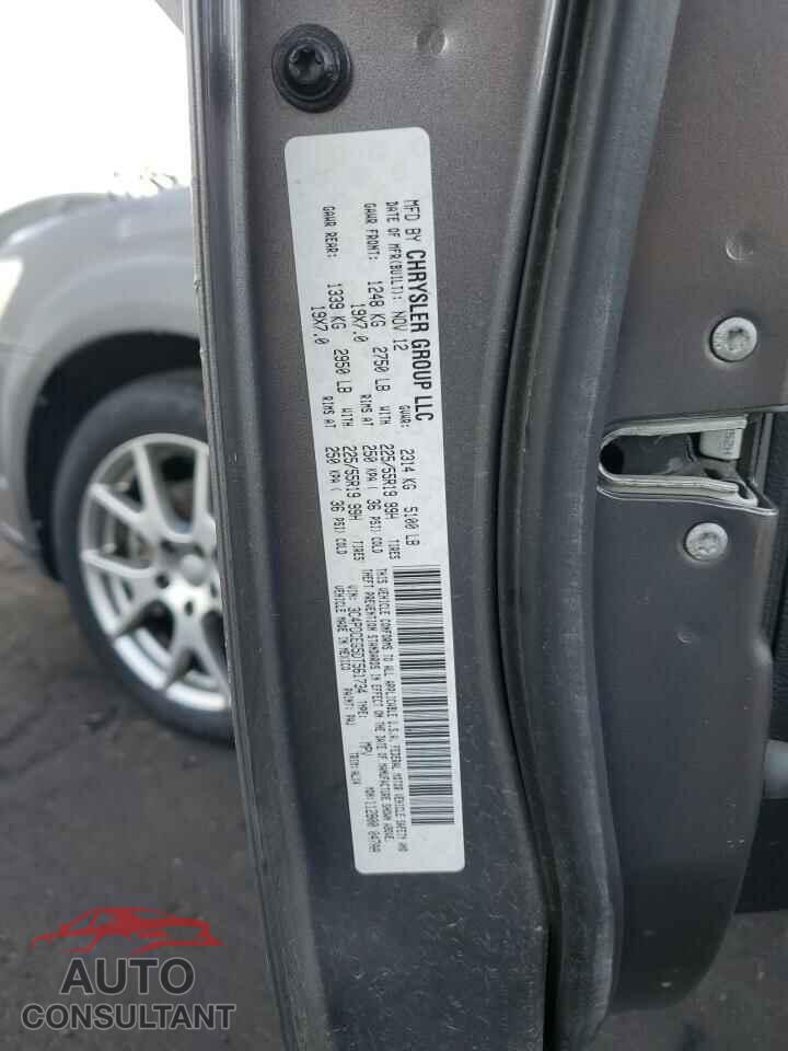 DODGE JOURNEY 2013 - 3C4PDCEG5DT561734