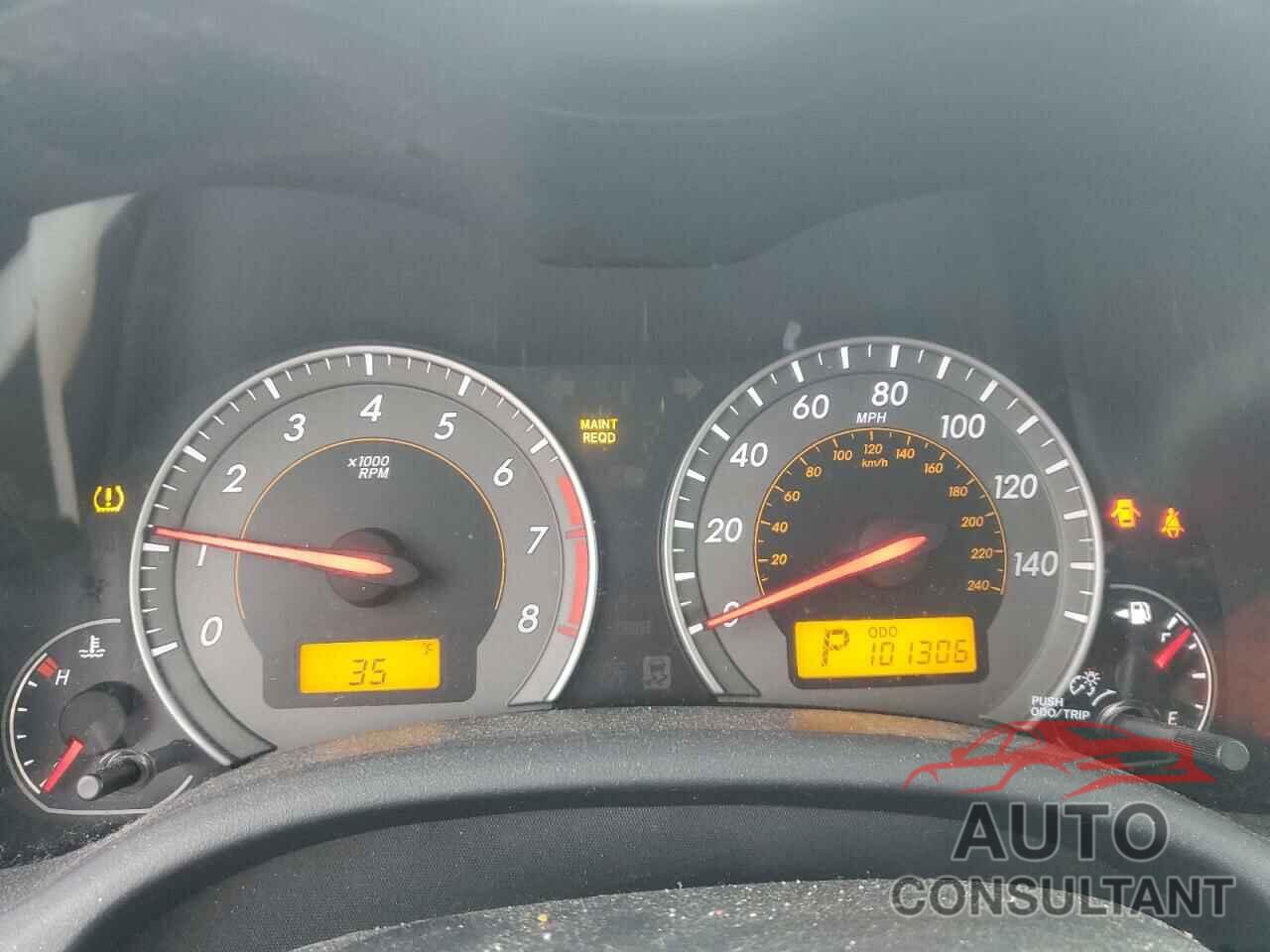 TOYOTA COROLLA 2010 - 2T1BU4EE6AC441406