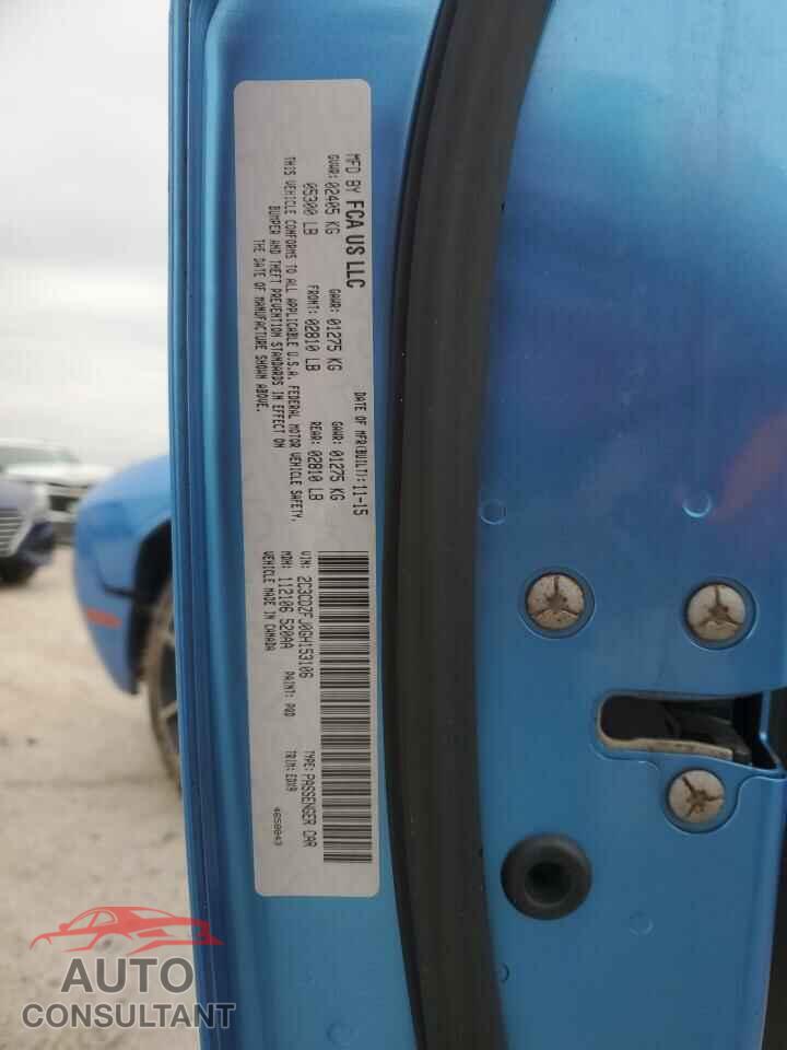 DODGE CHALLENGER 2016 - 2C3CDZFJ0GH153106