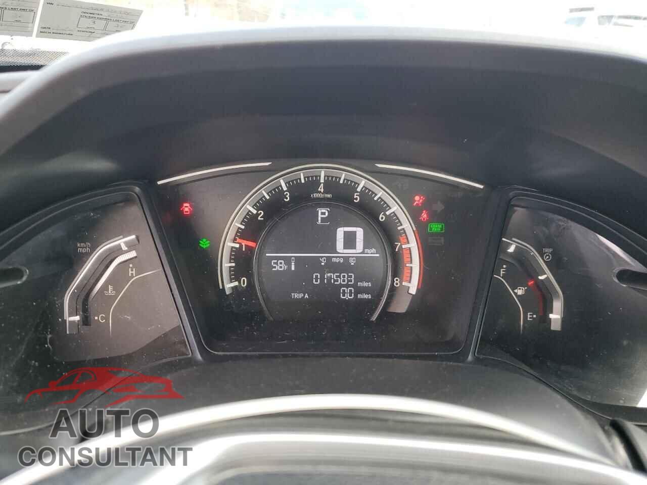 HONDA CIVIC 2017 - 19XFC2F51HE223974
