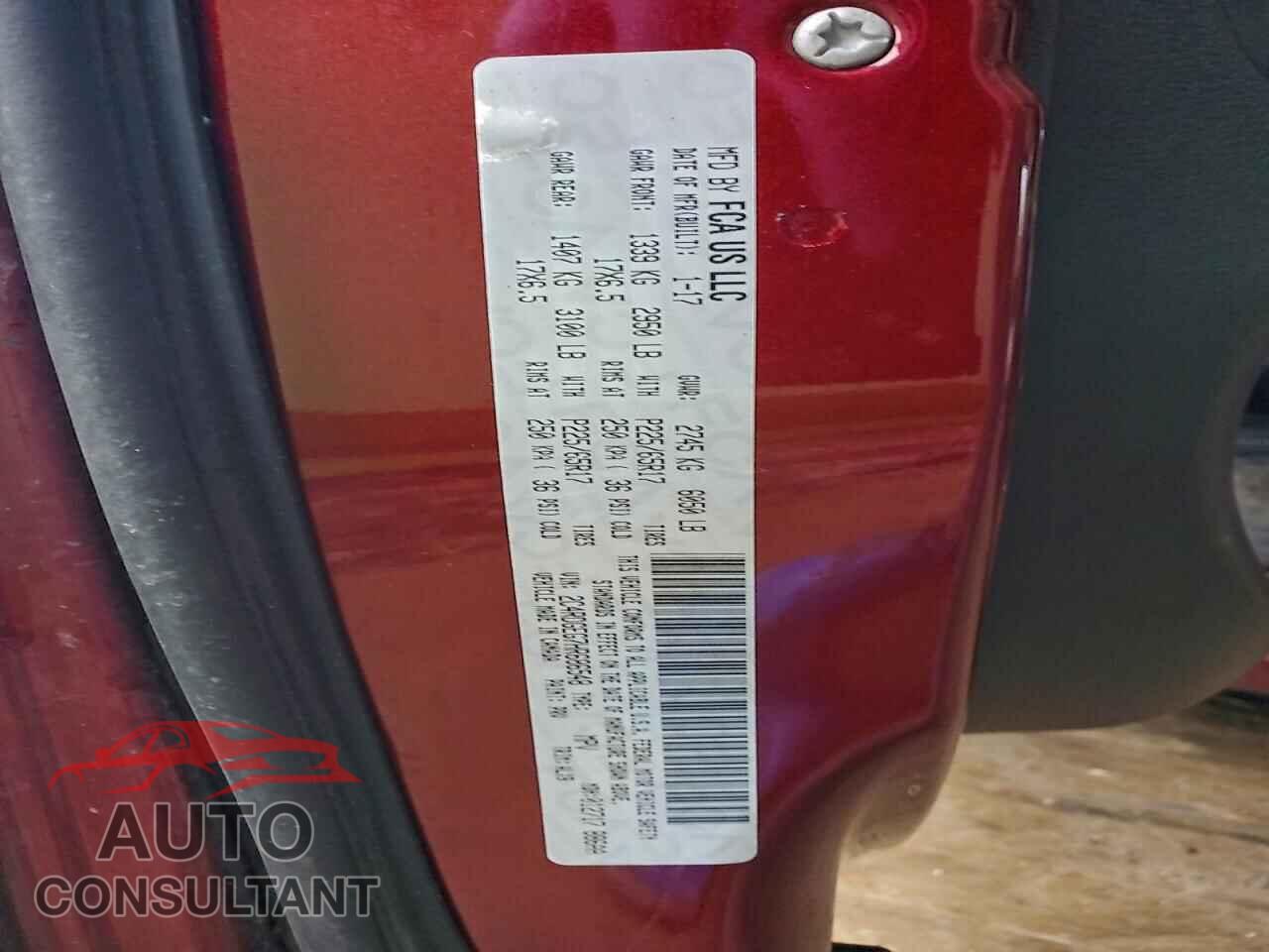 DODGE CARAVAN 2017 - 2C4RDGEG7HR686548