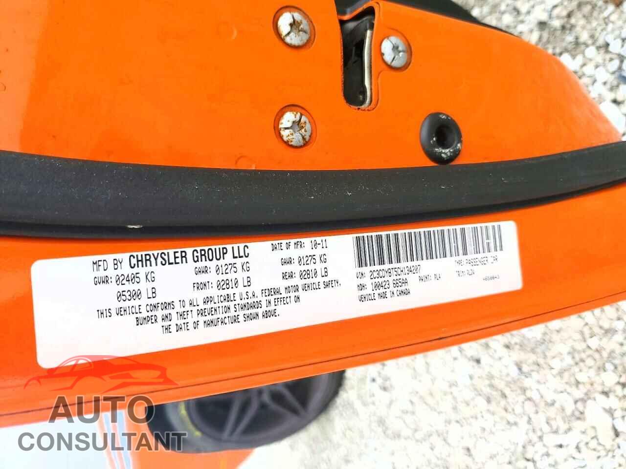 DODGE CHALLENGER 2012 - 2C3CDYBT5CH134207
