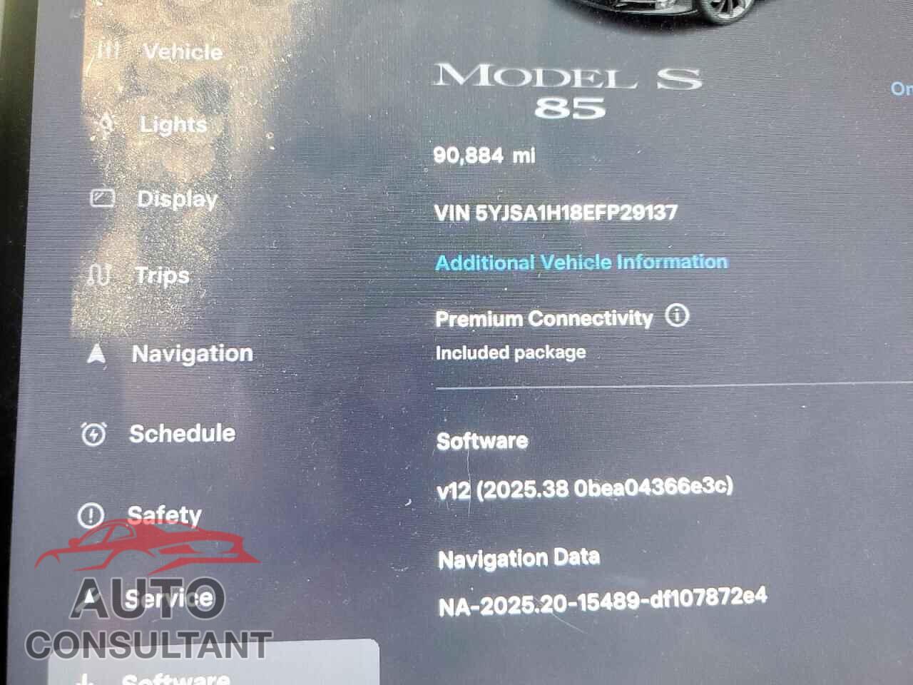 TESLA MODEL S 2014 - 5YJSA1H18EFP29137