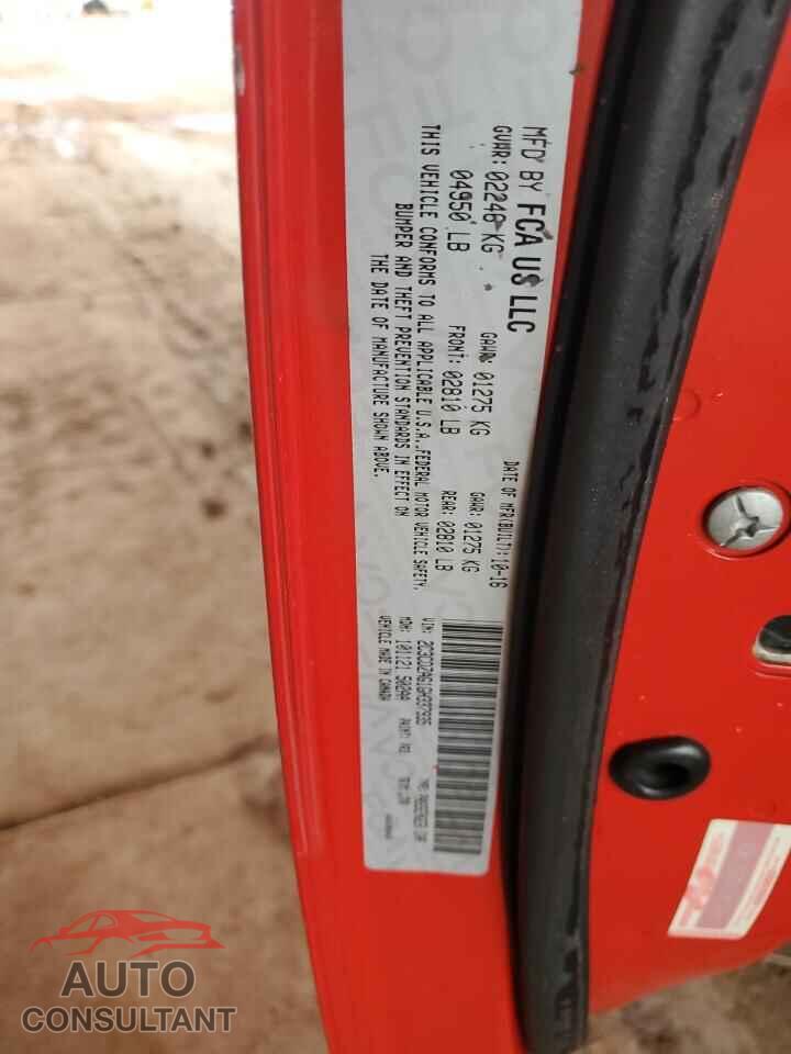 DODGE CHALLENGER 2016 - 2C3CDZAG1GH337935