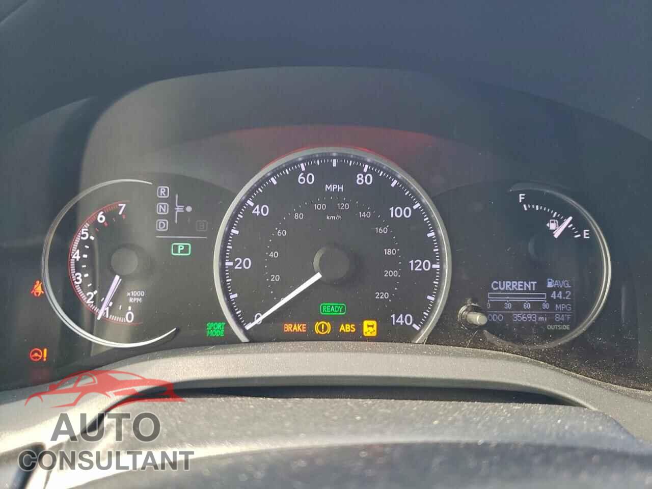 LEXUS CT 200 2012 - JTHKD5BH2C2080096