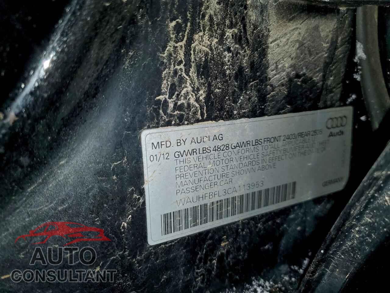 AUDI A4 2012 - WAUHFBFL3CA113953