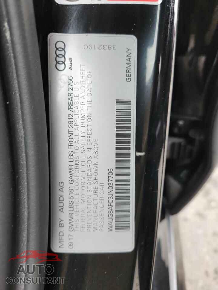 AUDI A6 2018 - WAUG8AFC3JN037706