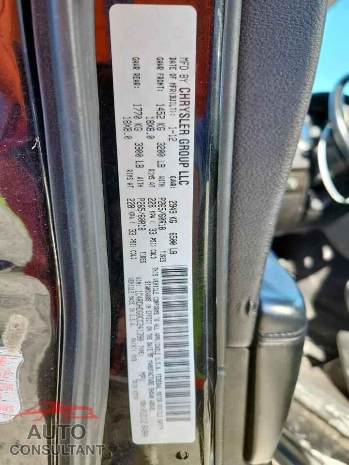 DODGE DURANGO 2012 - 1C4RDHDG8CC241390