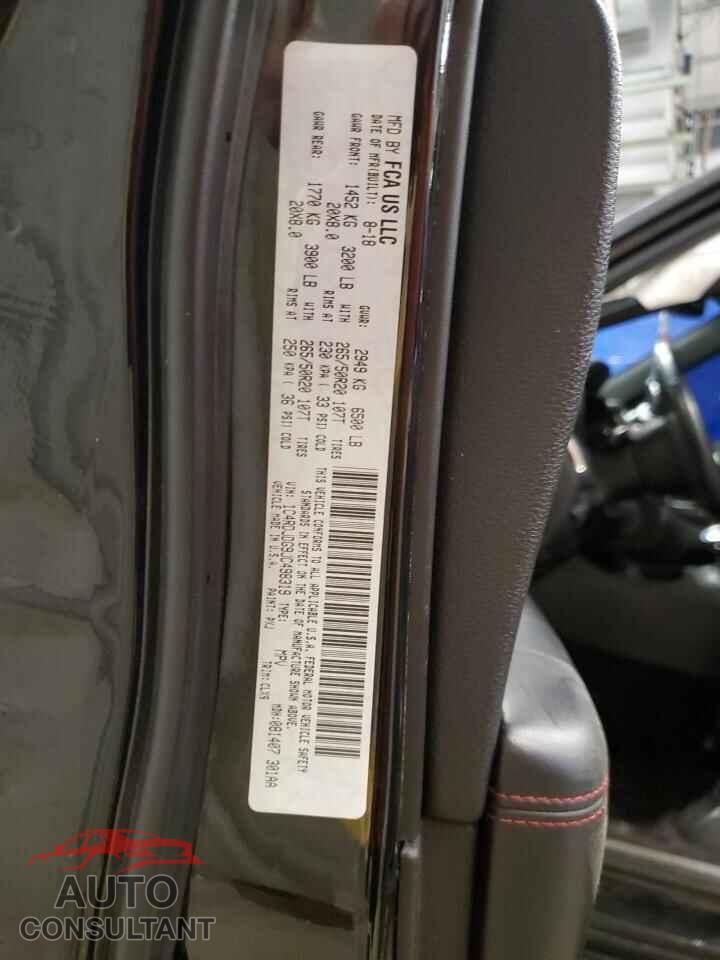 DODGE DURANGO 2018 - 1C4RDJDG9JC498319