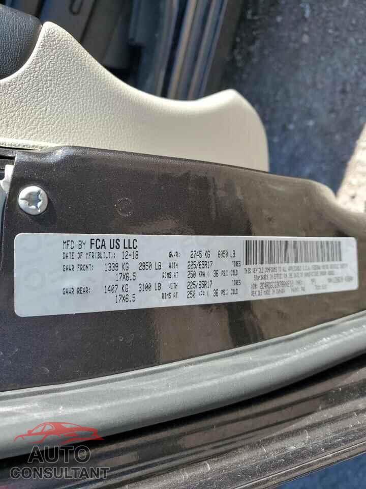 DODGE CARAVAN 2019 - 2C4RDGCG3KR600212