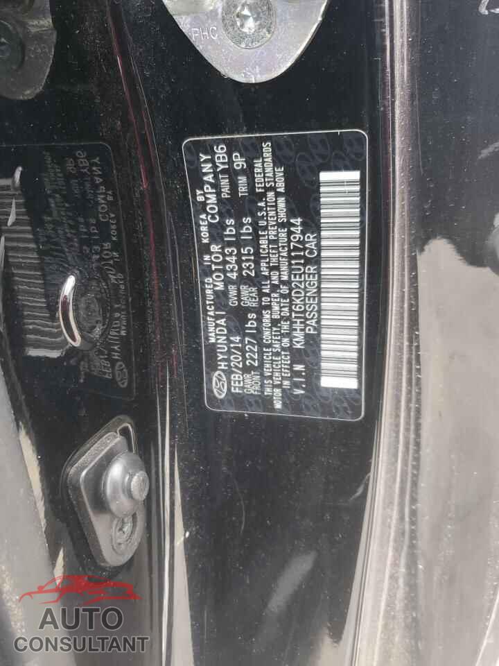HYUNDAI GENESIS 2014 - KMHHT6KD2EU117944