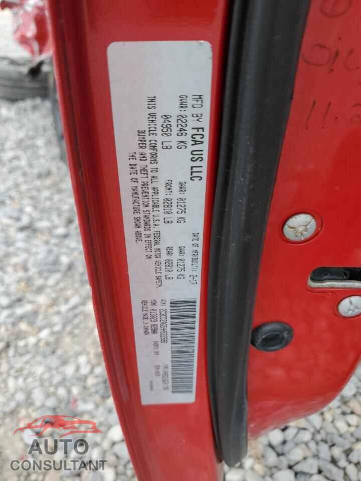 DODGE CHALLENGER 2017 - 2C3CDZAG5HH522586