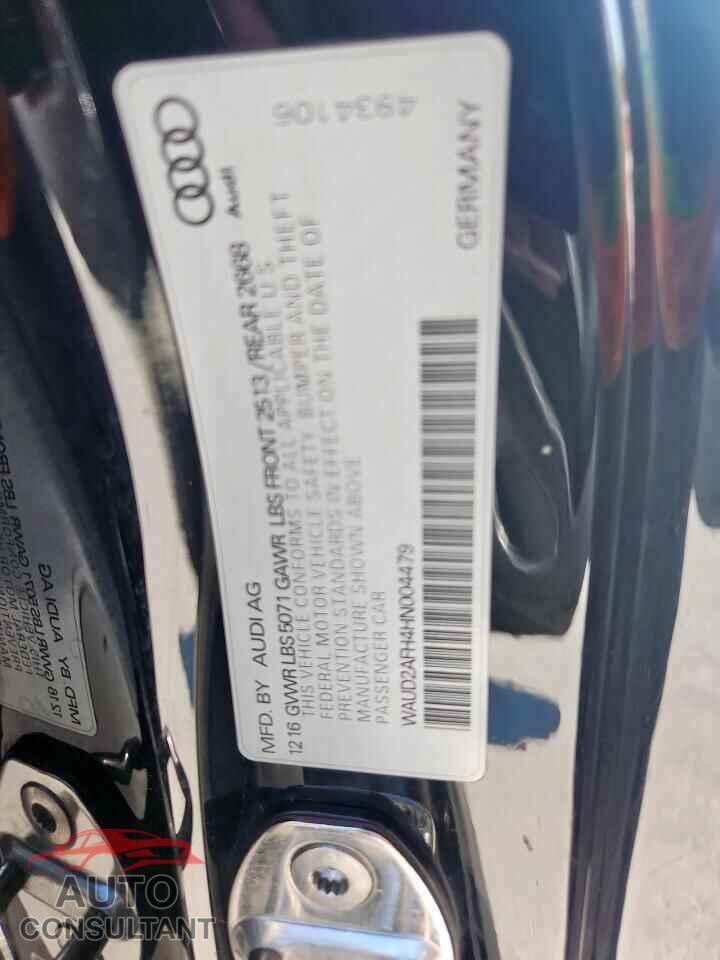 AUDI A5 2017 - WAUD2AFH4HN004479