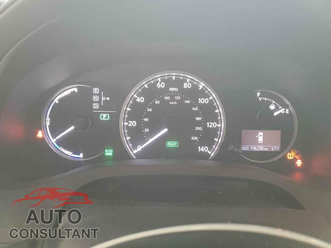LEXUS CT 200 2012 - JTHKD5BH9C2069080