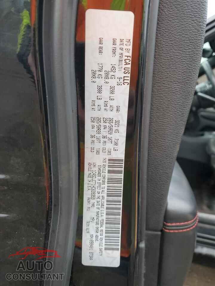 DODGE DURANGO 2017 - 1C4SDJCT1HC639359