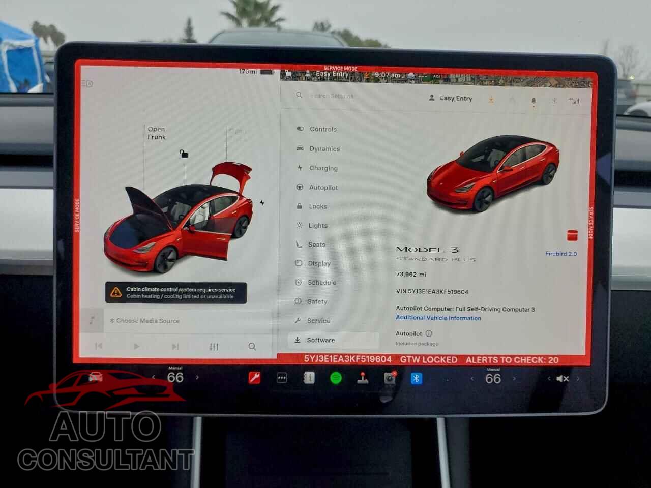 TESLA MODEL 3 2019 - 5YJ3E1EA3KF519604