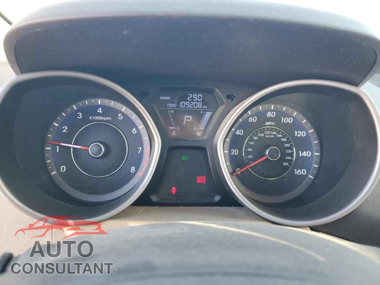 HYUNDAI ELANTRA 2012 - KMHDH4AE2CU333885