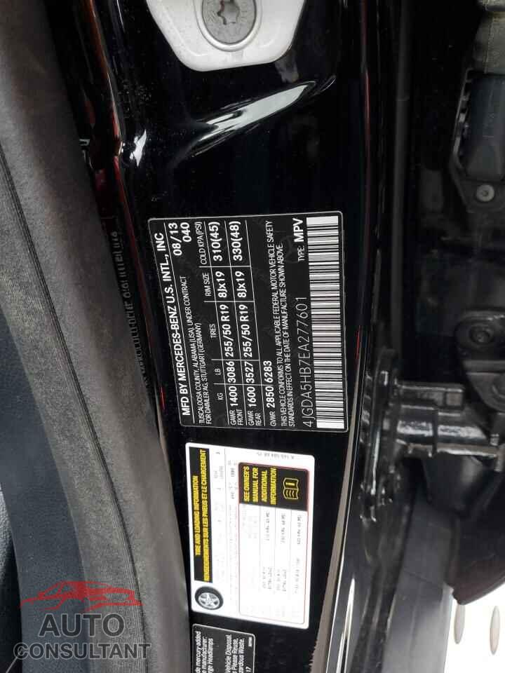 MERCEDES-BENZ M-CLASS 2014 - 4JGDA5HB7EA277601